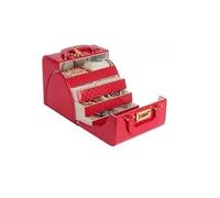 BIBTOO Estuche for exhibición de Joyas, Caja de Almacenamiento con Cerradura con código de dígitos, Gran Capacidad, Organizador de Relojes, Collares, Maquillaje, Suministros for Bodas(2)