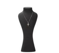 BIBTOO Expositor de Joyas 3D con Cadena for Collares, Color Negro, for exhibir, exhibir, Boutique, Busto de maniquí, organización del hogar, Organizador de Joyas for niñas y Mujeres.(4)