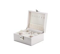 BIBTOO Joyero de 23 x 20 x 11 cm for Mujer, con Cerradura y Llave, for Guardar Pendientes, Collares y Relojes.(2)