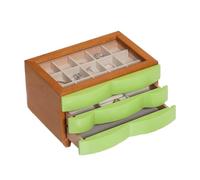 BIBTOO Joyero de Madera de Gran Capacidad, Estilo Retro, Organizador de Joyas Multicapa.