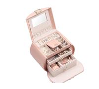BIBTOO Joyero de Moda Multicapa, Caja de Almacenamiento de Joyas de Gran Capacidad, Caja de Regalo de Boda