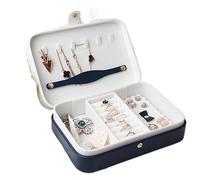BIBTOO Joyero for Mujer, Caja de Almacenamiento de Joyas, Estuche de Viaje, Organizador de Joyas for Collares, Pendientes, Anillos, Estuche for Guardar Joyas.