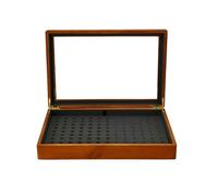 BIBTOO Joyero Multifuncional, Caja de Madera for Guardar Joyas, Bandeja de Microfibra for exhibir Anillos, Caja for Guardar Pulseras.