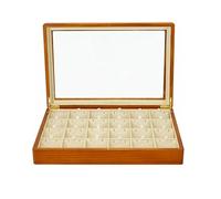 BIBTOO Joyero Multifuncional, Caja de Madera for Guardar Joyas, Bandeja de Microfibra for exhibir Anillos, Caja for Guardar Pulseras.
