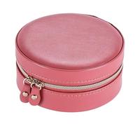 BIBTOO Joyero Organizador de Doble Capa Joyero Pequeño Aretes Caja de Aretes Collar Caja de Almacenamiento de Joyas de Mano Maleta Organizador de Joyas Pequeño