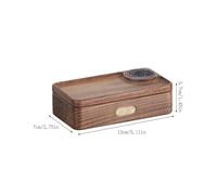 BIBTOO Joyero Organizador de Madera Maciza, pequeño joyero for Pendientes, Collares, Anillos, Pendientes, Relojes, Pulseras, portátil, Exquisito joyero de Madera, Organizador de Joyas pequeño