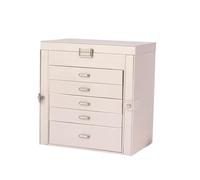 BIBTOO Joyero Organizador Ligero de Lujo Multicapa de Gran Capacidad, Caja de Almacenamiento de Joyas con cajón Multicapa for Collares, Pendientes y Joyas, Organizador de Joyas pequeño