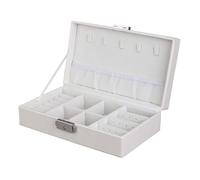 BIBTOO Organizador de Joyas, Caja de Almacenamiento for Anillos, Collares, Maquillaje, aretes, exhibición, Regalo for Damas, Organizador de Joyas.