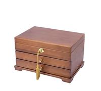 BIBTOO Organizador de Joyas de 3 Capas, Caja organizadora for Guardar Relojes, Expositor de Joyas, Regalo for Pendientes, Anillos, Collares.(2)