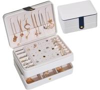 BIBTOO Organizador de Joyas de Mano, Caja de Almacenamiento for Collares, Pendientes y Joyas, Organizador de Joyas pequeño(D)