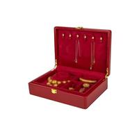 BIBTOO Organizador de Joyas for Mujer, Caja de Almacenamiento de Joyas Sencilla, for Collares, Pulseras, Pendientes, Anillos, Organizador de Joyas pequeño(1)