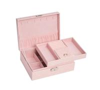 BIBTOO Organizador de Joyas, joyero de Cuero sintético, Caja de Almacenamiento Europea multifunción for Pulseras, Collares, Pendientes, Relojes, Anillos, Cajas de Almacenamiento for Mujeres.(1)