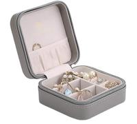 BIBTOO Organizador de Joyas, joyero, Estuche for Joyas, joyero portátil con Cremallera, Organizador de Joyas, aretes, Collares, pequeños joyeros for Mujeres.(3)