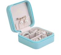 BIBTOO Organizador de Joyas, joyero, Estuche for Joyas, joyero portátil con Cremallera, Organizador de Joyas, aretes, Collares, pequeños joyeros for Mujeres.(2)