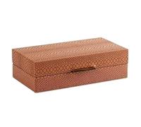 BIBTOO Organizador de Joyas, joyero Sencillo, joyero de Cuero, Elegante joyero de Viaje, portátil, Regalo for Damas y niñas. Joyeros for Mujeres.(2,2.9 * 7.4 * 14.1in)