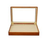 BIBTOO Organizador de Joyas Multifuncional, Caja de Madera for Guardar Joyas, Bandeja de Microfibra for exhibir Anillos y Pulseras, Organizador de Joyas pequeño(1)