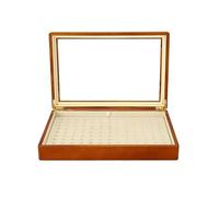 BIBTOO Organizador de Joyas Multifuncional, Caja de Madera for Guardar Joyas, Bandeja de Microfibra for exhibir Anillos y Pulseras, Organizador de Joyas pequeño(2)
