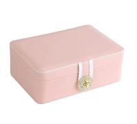 BIBTOO Organizador de Joyeros Europeo Simple Multifuncional Joyero de Gran Capacidad Joyero Collar Pendiente Anillo Caja de Almacenamiento de Joyas de Mano Organizador de Joyas Pequeño(1)