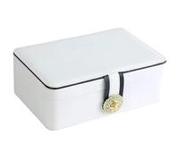 BIBTOO Organizador de Joyeros Europeo Simple Multifuncional Joyero de Gran Capacidad Joyero Collar Pendiente Anillo Caja de Almacenamiento de Joyas de Mano Organizador de Joyas Pequeño(2)