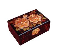 BIBTOO Organizador de Joyeros Exquisito Joyero Caja de Almacenamiento de Joyas Caja de Cosméticos con Cerradura Exquisito Cosmético Organizador de Joyas Pequeño(2)