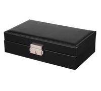 BIBTOO Organizador de Joyeros Exquisito Joyero Caja de Almacenamiento de Joyas con Cerradura Tocador Exquisito Caja de Maquillaje Organizador de Joyas Pequeño(2)