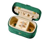 BIBTOO Organizador de Joyeros Ligero de Lujo, Portátil, Pequeño, for Viajes, Joyeros, Bolsa for Joyeros, Anillos, Caja de Almacenamiento de Joyas Pequeña, Organizador de Joyas Pequeño(2)