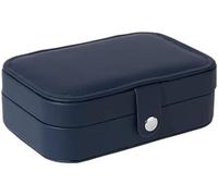 BIBTOO Organizador de Maquillaje de 6,29 Pulgadas, joyero pequeño de Cuero, Ideal for exhibir Anillos, Pulseras, Collares, Pendientes y Relojes.(2)