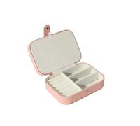 BIBTOO Organizador de Maquillaje de 6,29 Pulgadas, joyero pequeño de Cuero, Ideal for exhibir Anillos, Pulseras, Collares, Pendientes y Relojes.(2)