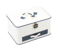 BIBTOO Organizador de Maquillaje de 9,84 Pulgadas, joyero de Tres Capas, pequeño joyero, Ideal for exhibir Anillos, Pulseras, Collares, Pendientes, Relojes, etc.