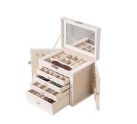 BIBTOO Organizador de Maquillaje, joyero, Caja de Almacenamiento, joyero Multicapa de Gran Capacidad, Puede almacenar Anillos, Pulseras, Collares, aretes, Relojes, Estuche de joyería.(2)