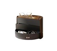 BIBTOO Organizador de Maquillaje, joyero Creativo de 3 Capas for Mujer, Expositor de Madera, Organizador de Pulseras, Collares y Anillos.