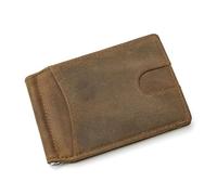 BIBTOO Retro Wallet Card Holder Anti-Magnetic Handmade Retro Casual Men's and Women's Wallet Thin(A)
