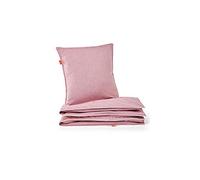 Bibu Reciclado y 50% algodón orgánico, Rosa, Funda nórdica 150 x 220 cm/Funda Almohada 60 x 60 cm