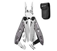 Bibury Multiherramienta de Alicates, 18 en 1 Multitools, Herramienta multiusos de diseño con mango de titanio,Multi Tool Ideal para la supervivencia en el exterior, Camping, Hogar, Reparación