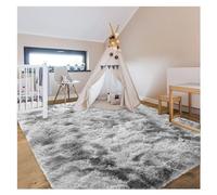 Bibykivn Alfombra Salon Pelo Largo Lavables, 120x200 cm Shaggy Alfombras Dormitorio Modernas, Tapete Antideslizante Comedor Alfombra Grande para Interiores Estar Habitación (120x200 cm, Gris Claro)