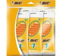 Bic 1 sensitive - Cuchillas de afeitar desechables para hombre (5 paquetes de 5 unidades)
