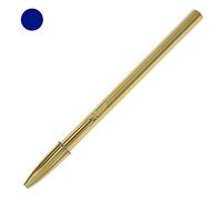 BIC 207062 Bolígrafo Cristal Shine Oro Tinta, Azul, 1,0 Mm.