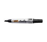 Bic Marking 2300 - Rotulador permanente negro con punta de cincel