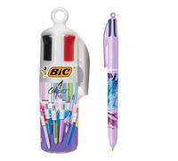 BIC 4 Color Bolígrafos - Bote Fluorescente de 6 Bolígrafos
