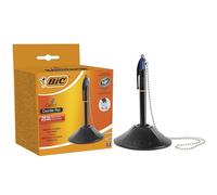 Bolígrafo de Tinta de Aceite Retráctil Bic 527507/ Azul/ Incluye Base + Cadena