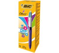 BIC 4 Colours Grip Fashion Vi - Bolígrafo, cuatro colores con grip, colores past