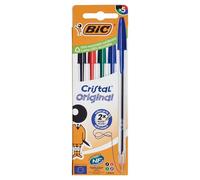 BIC 5 bolígrafos Cristal, tintas surtidas -