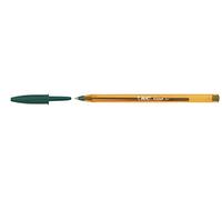 BIC - Lote de 6 bolígrafos bolígrafo 'cristal' naranja punta fina verde