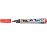 BIC 8209133 - Marcador permanente (Rojo, Rojo, Plata, Bullet tip, Cartón, Metal, Papel, De plástico, Alcohol-based ink)