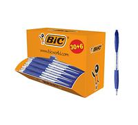 BIC 920286 Kugelschreiber Atlantis Classic, in Blau, Strichstärke 0,4 mm, nachfüllbar, 36er Pack, Ideal für das Büro, das Home Office oder die Schule