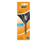 BIC 931 779 4colours pluma recarga, 1 mm, Blister de 2 piezas, negro