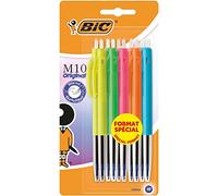 BIC 951490 M10 - Juego de 10 bolígrafos de punta media azul