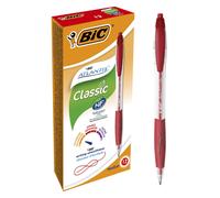 BIC Atlantis Classic Bolígrafos Retráctiles de Punta Media (1,0 mm) - Rojo, Pack
