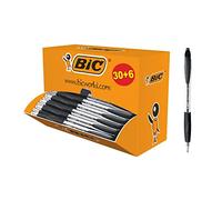 BIC Atlantis Classic Clip-on retractable ballpoint pen Negro 36pieza(s) - Bolígrafo (Clip-on retractable ballpoint pen, Negro, Negro, Transparente, De plástico, 0,4 mm, ISO 12757-2)