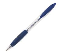 BIC Atlantis Soft Bolígrafos Retráctiles Punta Media (1,0 mm) - Azul, Caja de 12